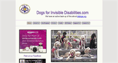 Desktop Screenshot of dogsforinvisibledisabilities.com