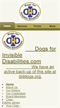 Mobile Screenshot of dogsforinvisibledisabilities.com
